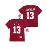 Youth Alabama Crimson Tide #13 Tua Tagovailoa Red Youth College Football Jersey