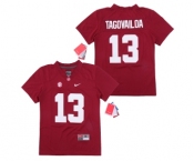 Youth Alabama Crimson Tide #13 Tua Tagovailoa Red Youth College Football Jersey