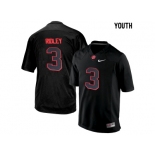 Youth Alabama Crimson Tide Calvin Ridley #3 College Football Limited Jersey - Blackout