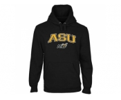 Alabama State Hornets Logo Arch Applique Pullover Hoodie Black