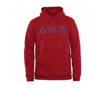 American Eagles Classic Wordmark Pullover Hoodie Red