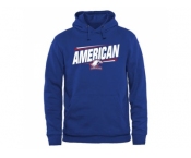 American Eagles Double Bar Pullover Hoodie Royal