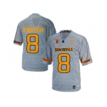 Men's Arizona State Sun Devils D.J. Foster #8 Desert Fuel College Football Jersey - Grey