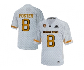 Men's Arizona State Sun Devils D.J. Foster #8 Desert Ice College Football Jersey - White