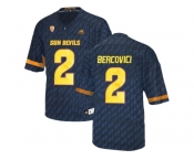 Men's Arizona State Sun Devils Mike Bercovici #2 College Football Jersey - Black