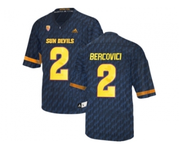 Men's Arizona State Sun Devils Mike Bercovici #2 College Football Jersey - Black