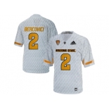 Men's Arizona State Sun Devils Mike Bercovici #2 Desert Ice College Football Jersey - White