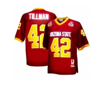 Men's Arizona State Sun Devils Pat Tillman #42 1997 Rose Bowl College Football Throwback Jersey - Maroon