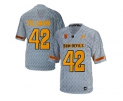 Men's Arizona State Sun Devils Pat Tillman #42 Desert Fuel College Football Jersey - Grey