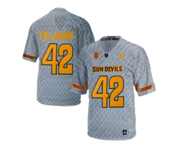 Men's Arizona State Sun Devils Pat Tillman #42 Desert Fuel College Football Jersey - Grey