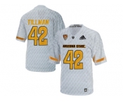 Men's Arizona State Sun Devils Pat Tillman #42 Desert Ice College Football Jersey - White