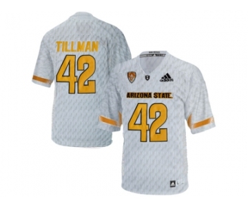 Men's Arizona State Sun Devils Pat Tillman #42 Desert Ice College Football Jersey - White