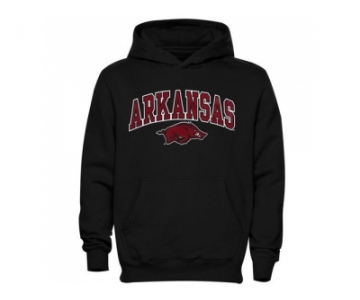 Arkansas Razorbacks Midsized Pullover Hoodie Black