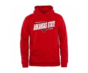 Arkansas State Red Wolves Double Bar Pullover Hoodie Red