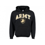 Army Black Knights New Agenda Midsize Arch Over Logo Hoodie Black