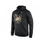 Army Black Knights Nike Practice Performance Hoodie Black