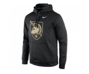 Army Black Knights Nike Practice Performance Hoodie Black