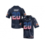 2016 US Flag Fashion Men's Under Armour Corey Grant #20 Auburn Tigers College Football Jersey - Navy Blue