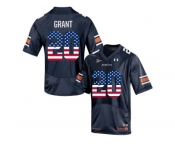 2016 US Flag Fashion Men's Under Armour Corey Grant #20 Auburn Tigers College Football Jersey - Navy Blue