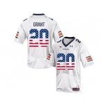 2016 US Flag Fashion Men's Under Armour Corey Grant #20 Auburn Tigers College Football Jersey - White