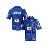 2016 US Flag Fashion Men's Under Armour Jeremy Johnson #6 Auburn Tigers College Football Jersey - Navy Blue