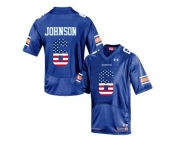 2016 US Flag Fashion Men's Under Armour Jeremy Johnson #6 Auburn Tigers College Football Jersey - Navy Blue