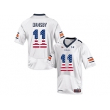 2016 US Flag Fashion Men's Under Armour Karlos Dansby #11 Auburn Tigers College Football Jersey - White