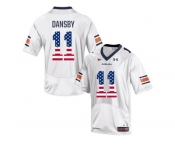 2016 US Flag Fashion Men's Under Armour Karlos Dansby #11 Auburn Tigers College Football Jersey - White