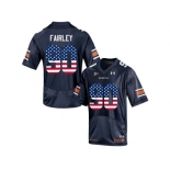 2016 US Flag Fashion Men's Under Armour Nick Fairley #90 Auburn Tigers College Football Jersey - Navy Blue