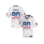 2016 US Flag Fashion Men's Under Armour Nick Fairley #90 Auburn Tigers College Football Jersey - White