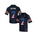 2016 US Flag Fashion Men's Under Armour Pat Sullivan #7 Auburn Tigers College Football Throwback Jersey - Navy Blue