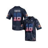 2016 US Flag Fashion Men's Under Armour Sammie Coates #18 Auburn Tigers College Football Jersey - Navy Blue