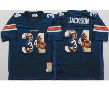 Auburn Tigers #34 Bo Jackson Blue Player Fashion Stitched NCAA Jersey