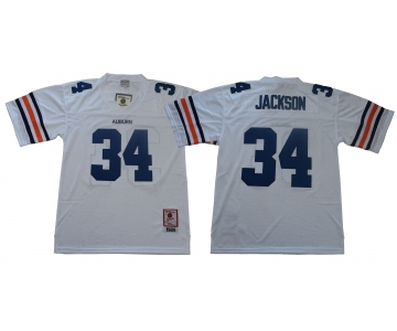 Auburn Tigers #34 Bo Jackson White 1985 College Football Jersey