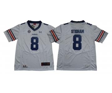 Auburn Tigers #8 Jarrett Stidham White College Football Jersey