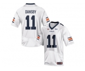 Men's Under Armour Karlos Dansby #11 Auburn Tigers College Football Jersey - White