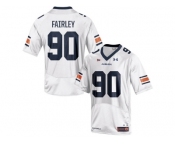 Men's Under Armour Nick Fairley #90 Auburn Tigers College Football Jersey - White