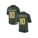 Men's Baylor Bears Lache Rebort Griffin III #10 College Football Jersey - Green