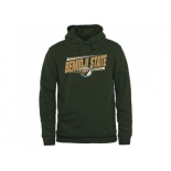 Bemidji State Beavers Double Bar Pullover Hoodie Green