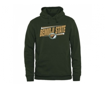 Bemidji State Beavers Double Bar Pullover Hoodie Green