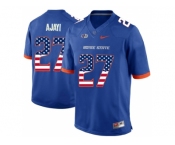 2016 US Flag Fashion Men's Boise State Broncos Jay Ajayi #27 College Football Jerseys - Blue