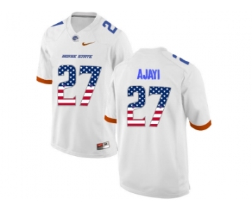 2016 US Flag Fashion Men's Boise State Broncos Jay Ajayi #27 College Football Jerseys - White