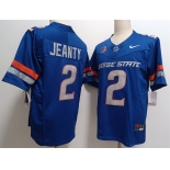 Men's Boise State Broncos #2 Ashton Jeanty Royal 2024 F.U.S.E. Vapor Limited Stitched Football Jersey