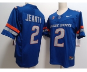 Men's Boise State Broncos #2 Ashton Jeanty Royal 2024 F.U.S.E. Vapor Limited Stitched Football Jersey