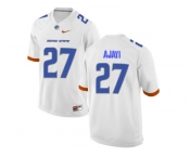 Men's Boise State Broncos Jay Ajayi #27 College Football Jerseys - White