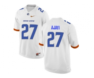 Men's Boise State Broncos Jay Ajayi #27 College Football Jerseys - White