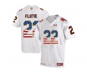 2016 US Flag Fashion Men's Under Armour Boston College Eagles Doug Flutie #22 Fenway Event Authentic Performance Jersey - White