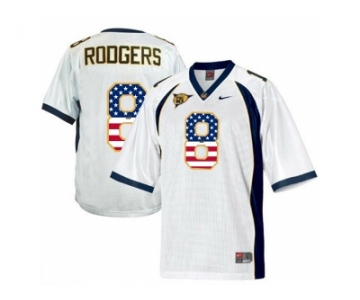 2016 US Flag Fashion Men's California Golden Bears Aaron Rodgers #8 College Football Jersey - White