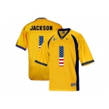 2016 US Flag Fashion Men's California Golden Bears DeSean Jackson #1 College Football Jersey - Golden