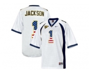 2016 US Flag Fashion Men's California Golden Bears DeSean Jackson #1 College Football Jersey - White